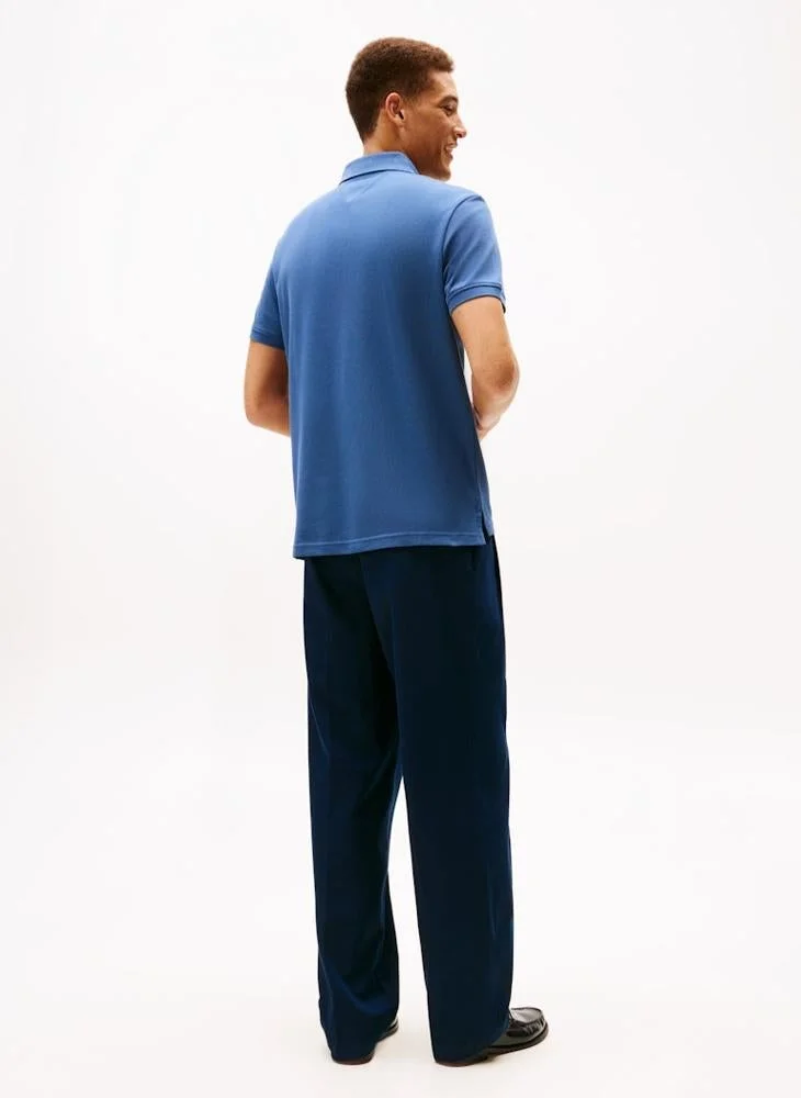 TOMMY HILFIGER Regular Fit Logo Insert Pique Polo Shirt